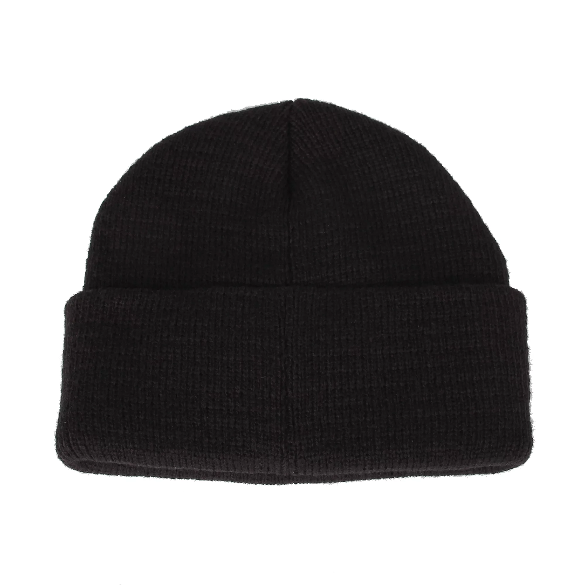 WITHMOONS Knitted Beanie Hat Keith Haring Heart Patch Watch Cap CR51090 (Black)CR51090Black