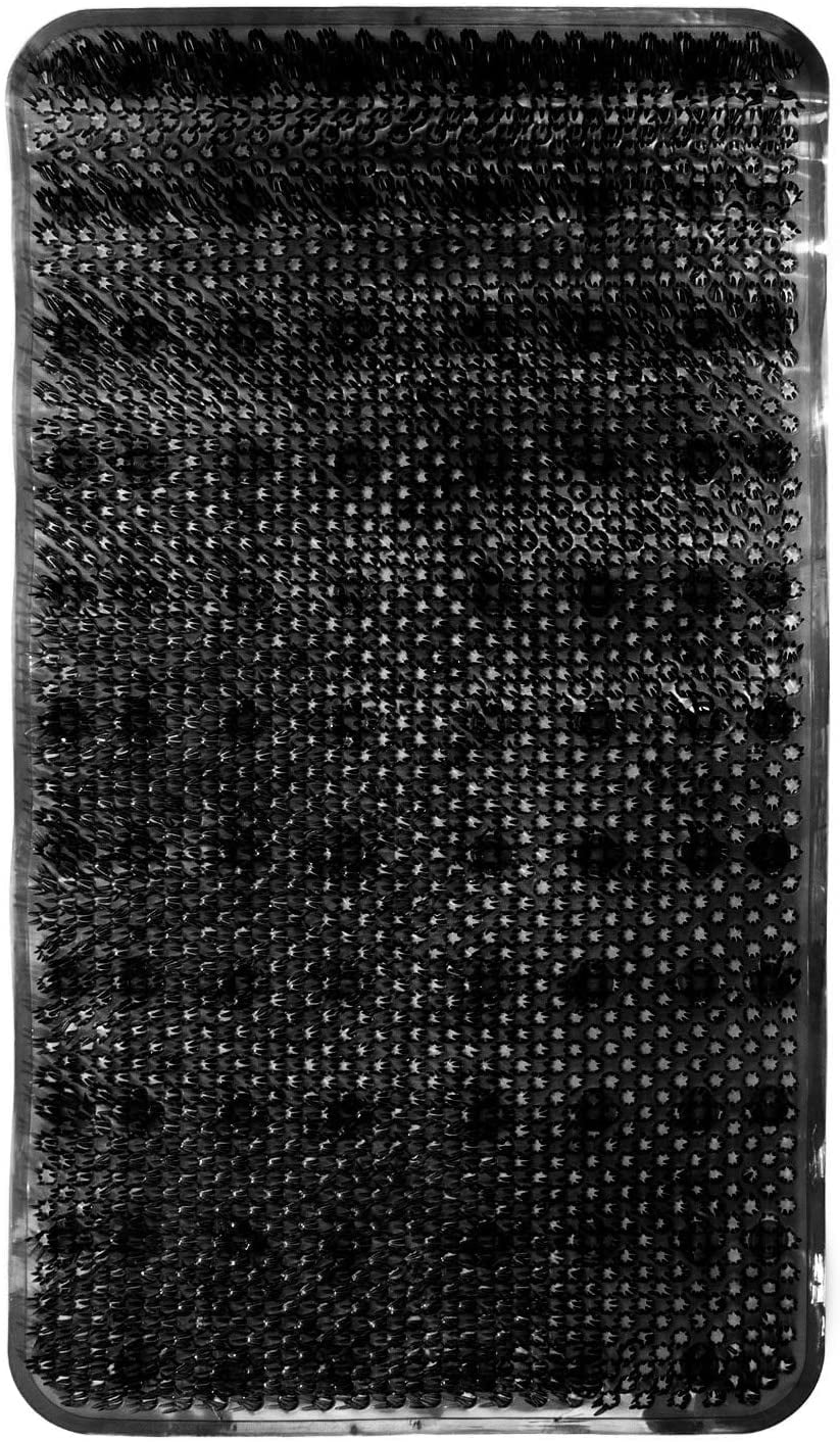 Home & Style Grass Textured Spa Quality Massaging Foot Scrubber Bathroom Tub & Bath Mat Anti-Slip 26.5