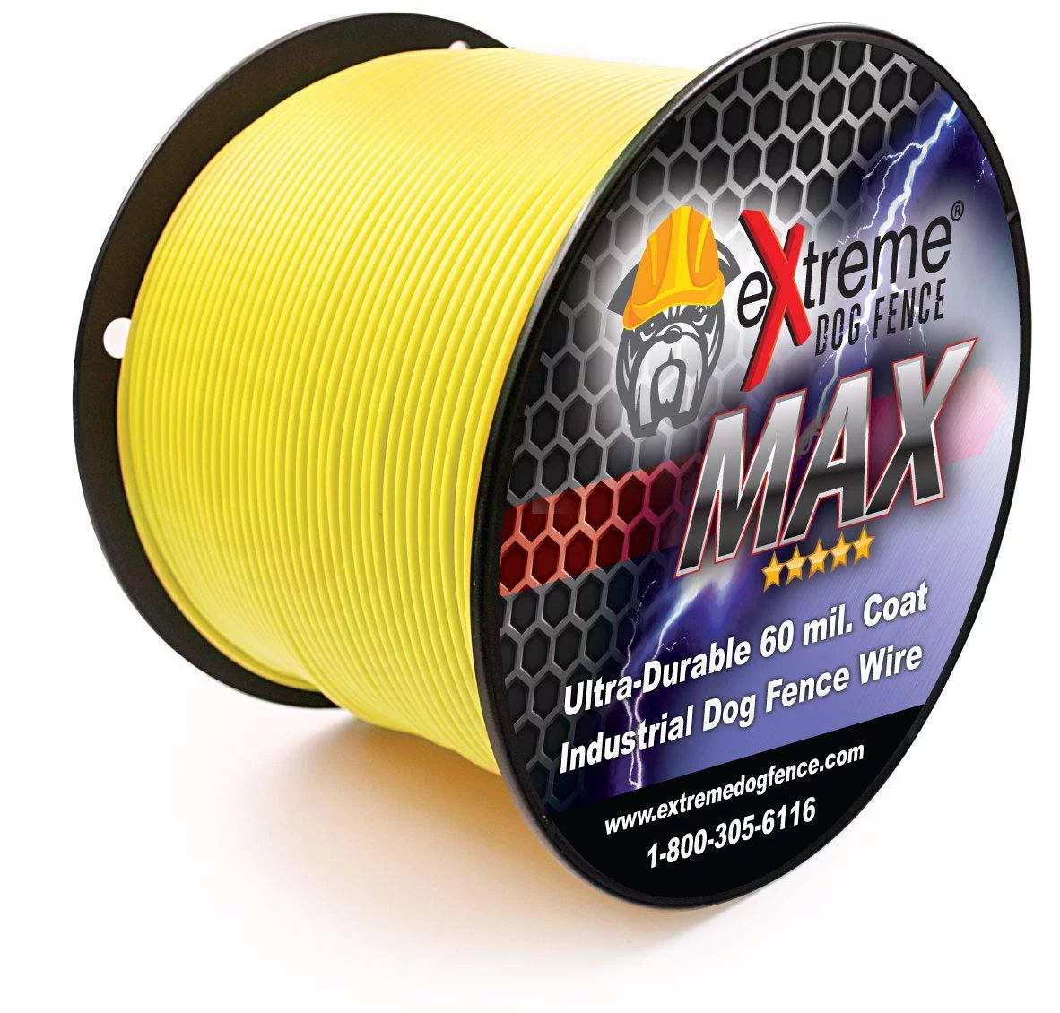 Extreme Dog Fence MAX Grade Electric Dog Fence Containment System 2 Dogs 2000 Feet - 14 Gauge 60 Mil Polyethylene Jacket