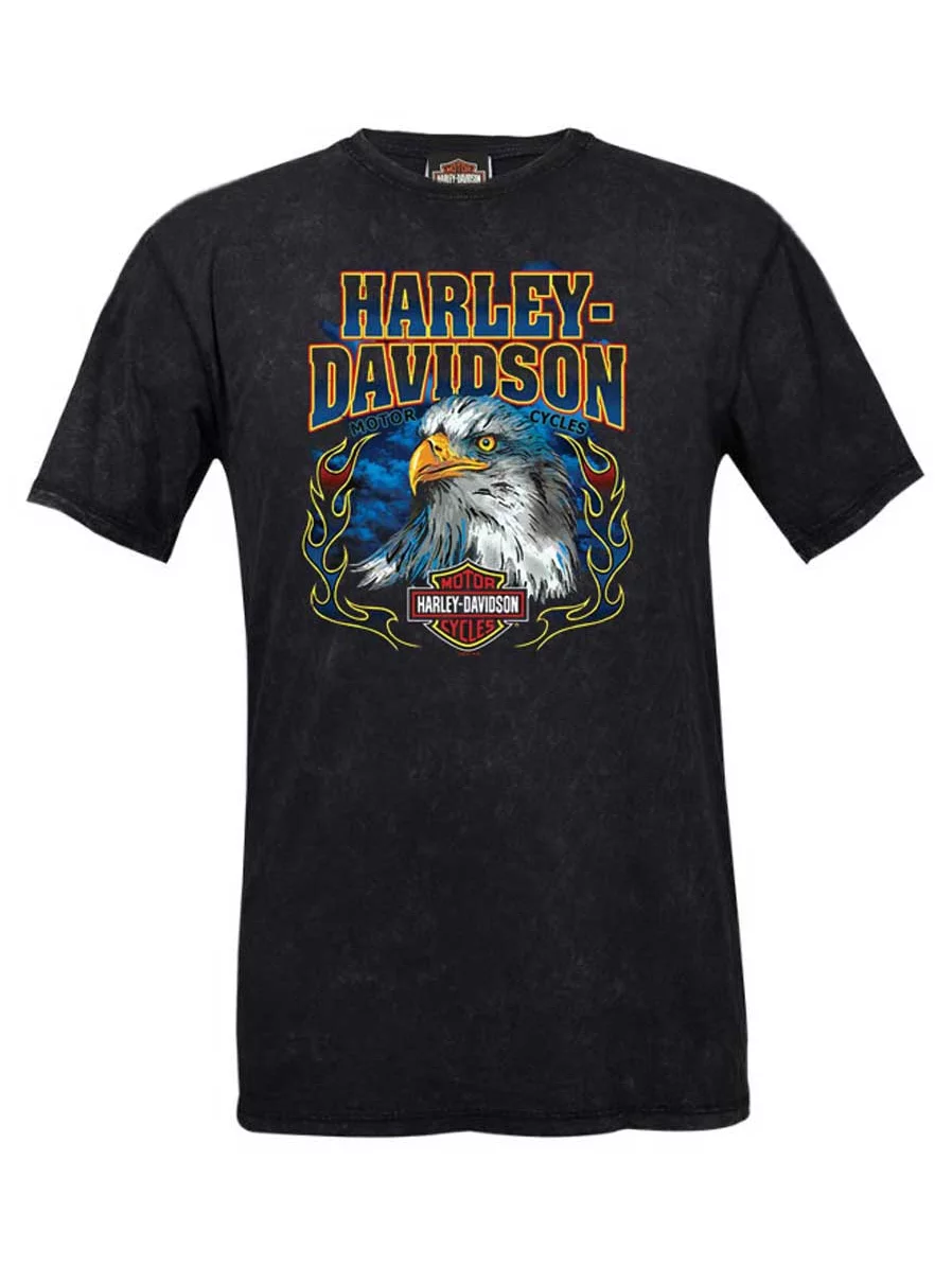 Harley-Davidson Men's Talons Eagle Cotton Short Sleeve Crew-Neck T-Shirt (XL), Harley Davidson