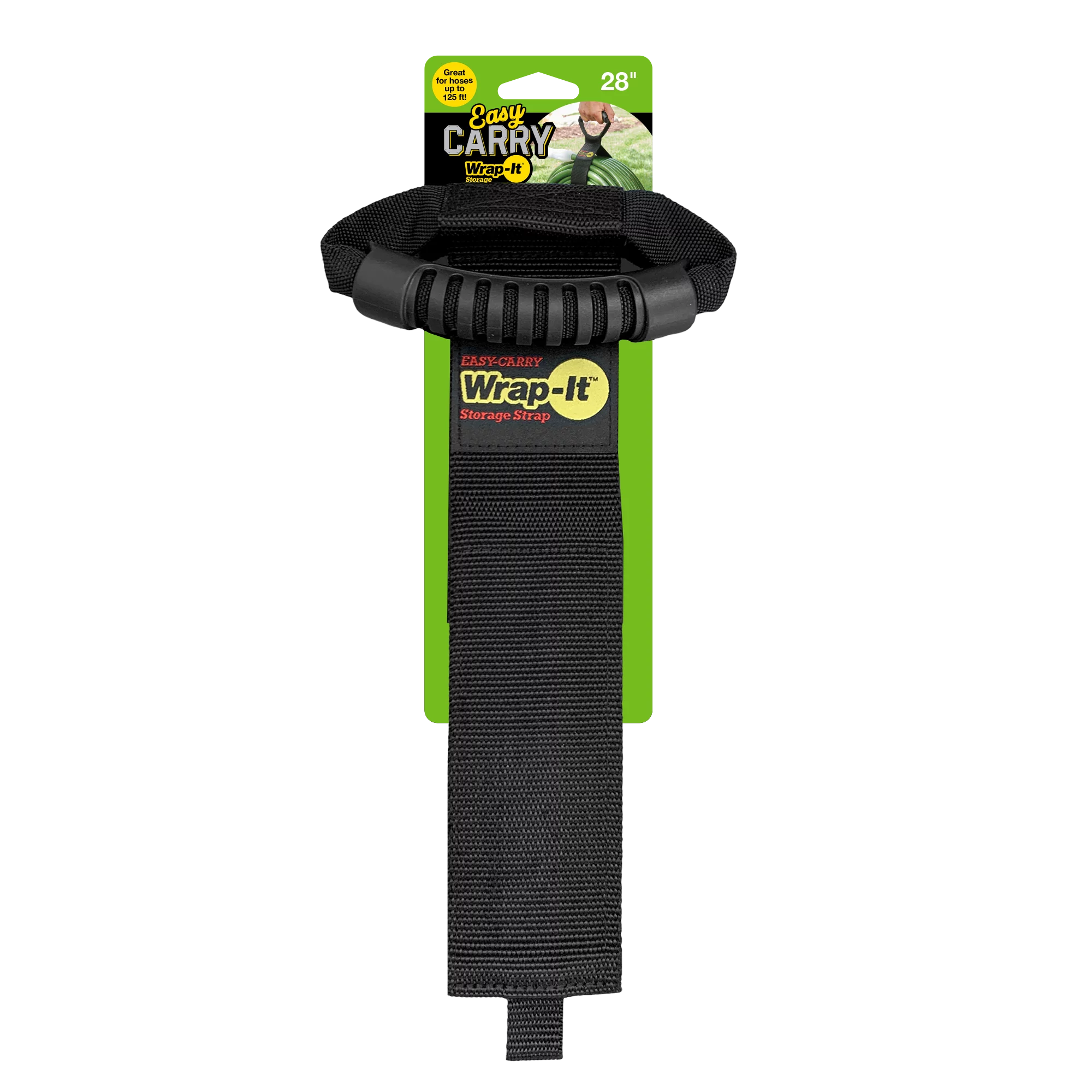 Easy-Carry Wrap-It Storage Strap - 28in - Garden, Pool, and Water Hose Organizer Holder, Polypropylene