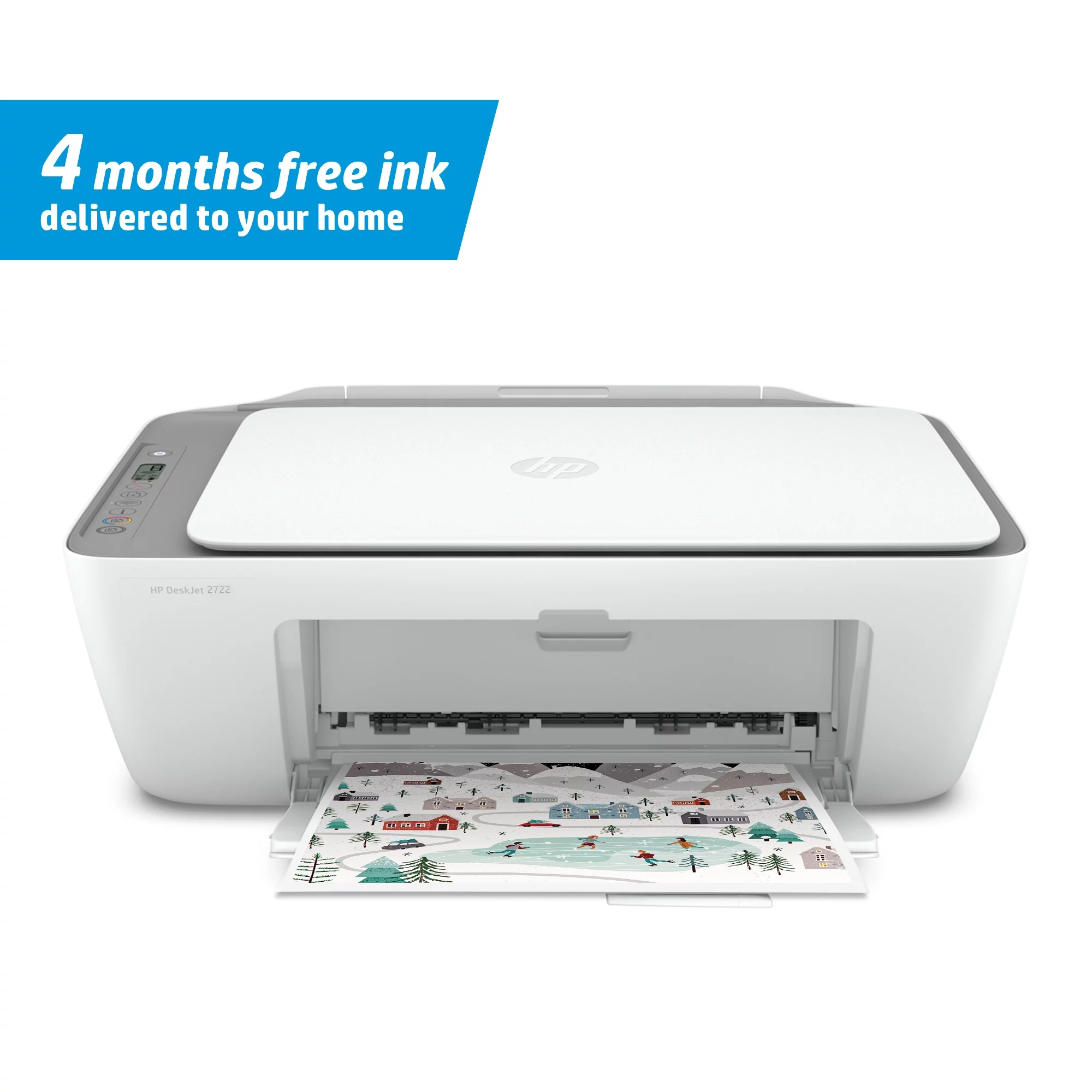 HP DeskJet 2722 All-in-One Printer, White