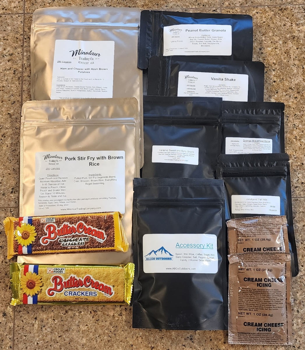 AllGo Outdoors Freeze Dried MCW - Survival Food Military 24hr Field Ration Menu 4