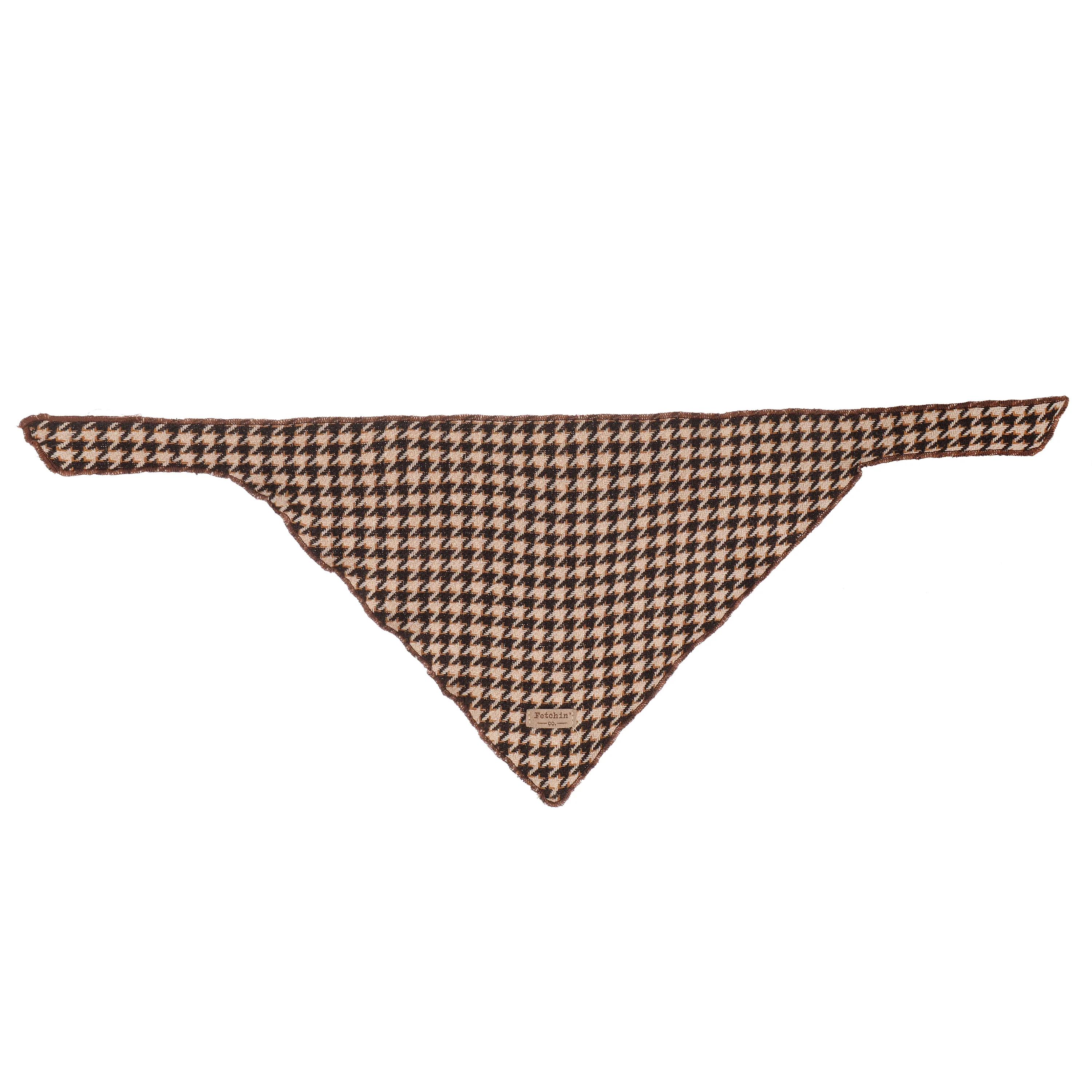 Houndstooth Large Polyester Dog Bandana by Fetchin' Co