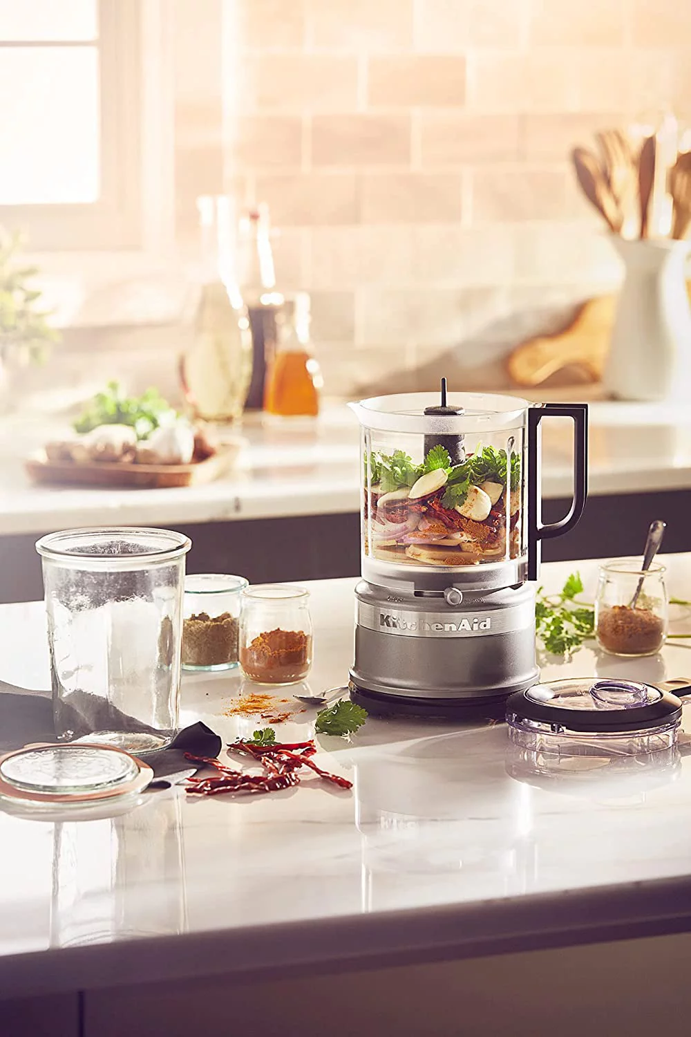 KitchenAid 5 Cup Food Chopper with Extra Work Bowl and Lid, KFC0516C