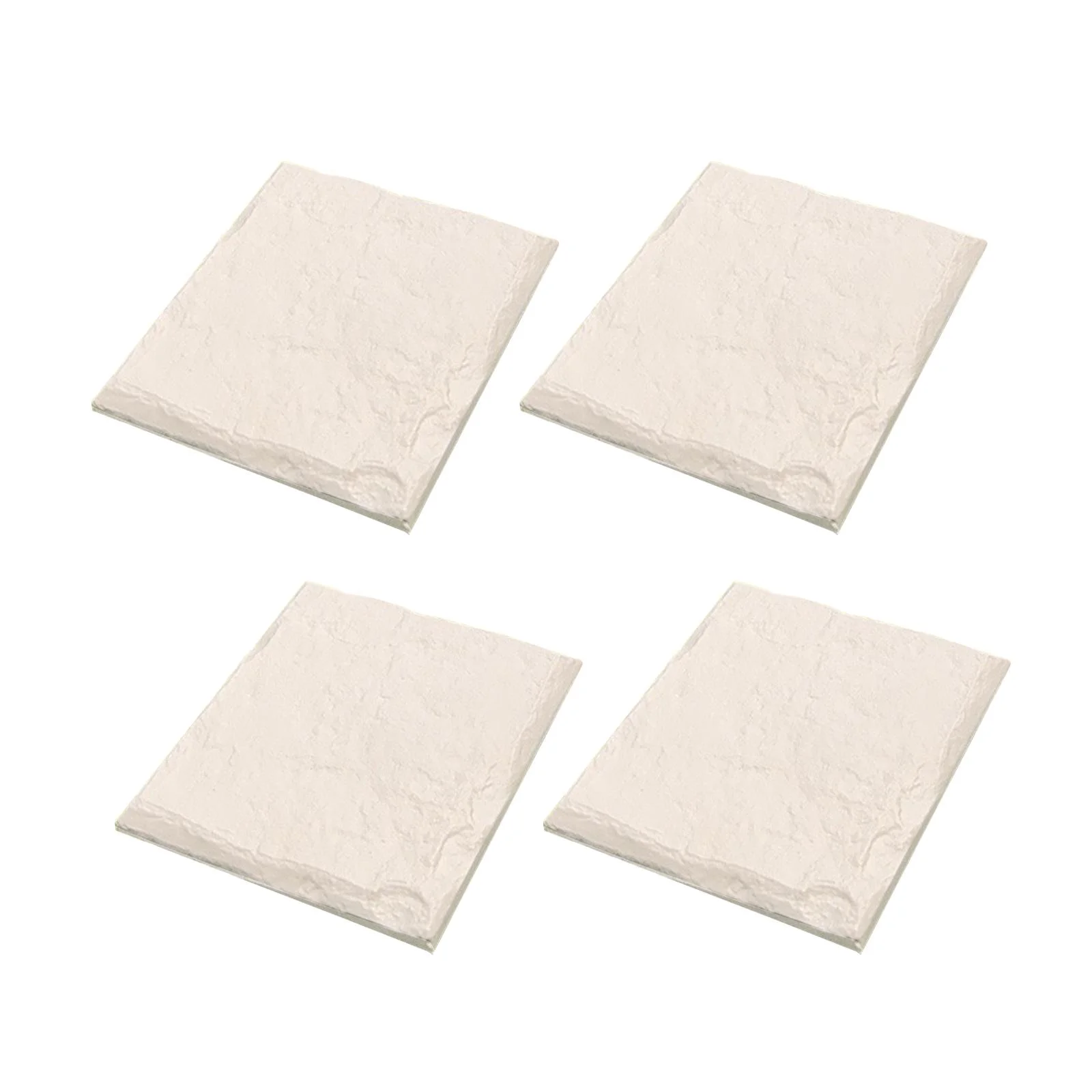 koolsoo 4 Pieces Garden Stepping Stones Pathway Garden Decoration Sturdy with Ground Nails Outdoor Walkway for Patio Courtyard School 39.3x39.3x2.2cm