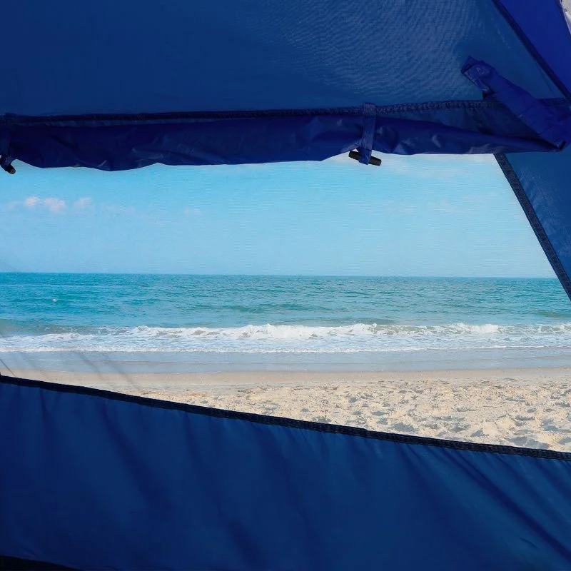 YFY Pop Up Beach Tent with Carry Bag - Blue