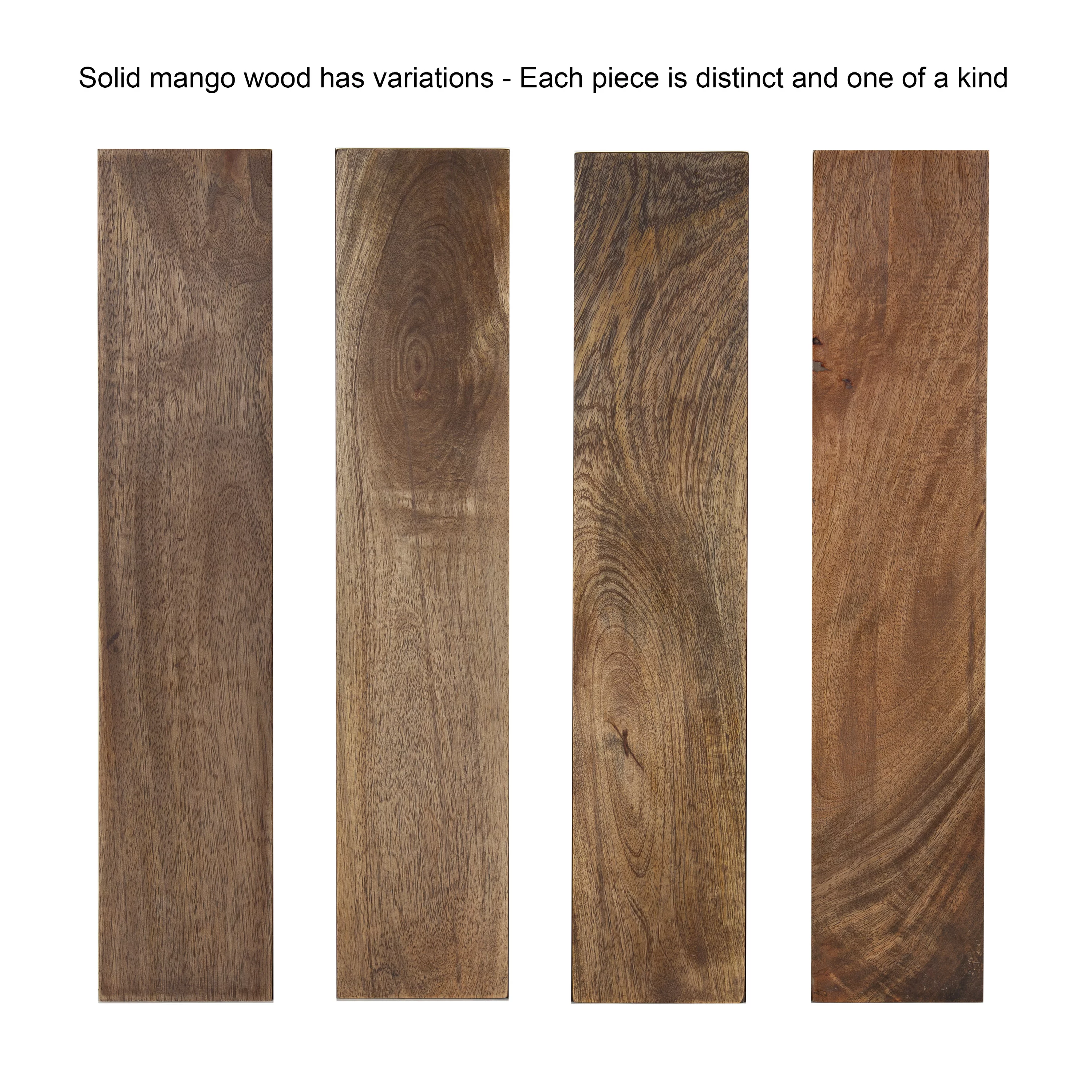 Kate and Laurel Heller Wood and Metal Tray Table, Natural/Black 24x16x30