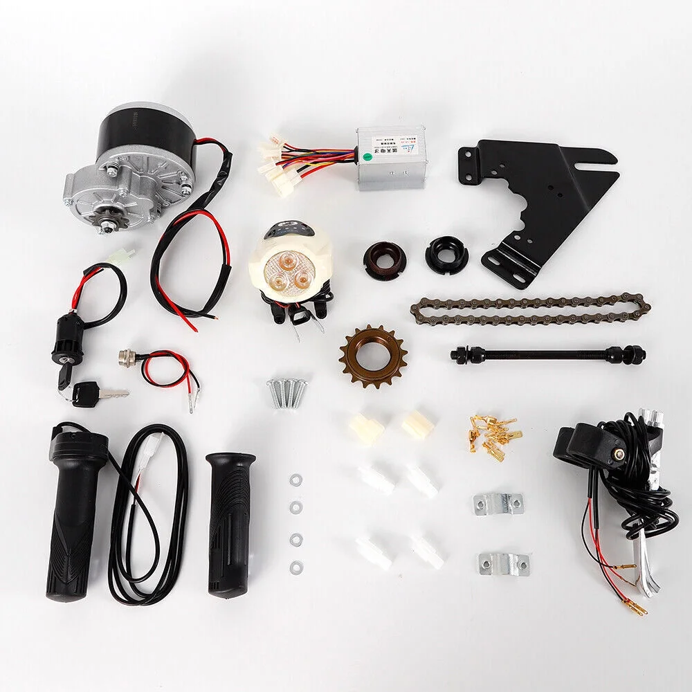 24V 250W Electric Bike Conversion Kit w/ Controller Fit For 22-29 Inch Ordinary Bicycle