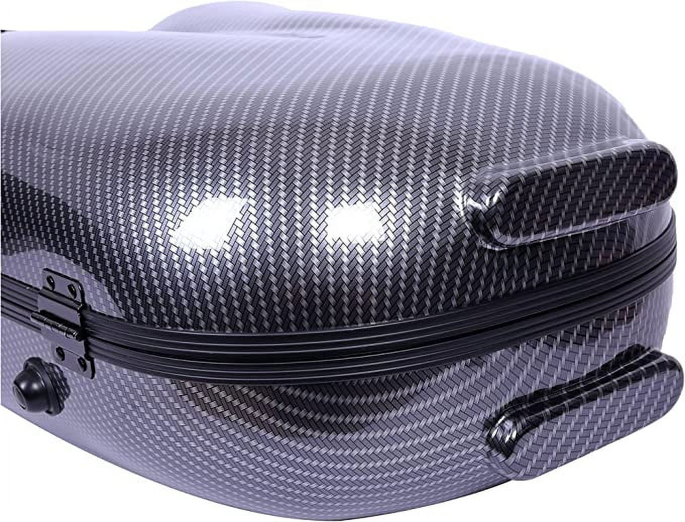 Crossrock Waterproof Alto Saxophone Case, PC Carbon Wave ABS Mold Hard Shell