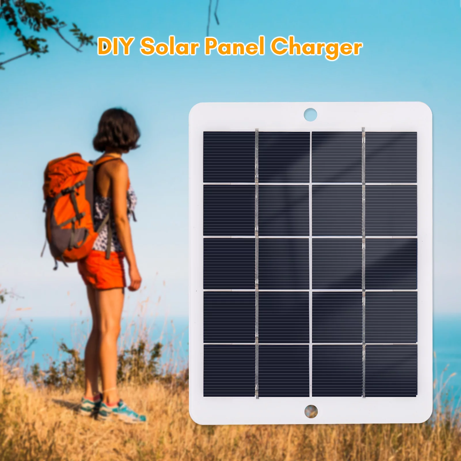 Pristin Charger,Solar r Waterproof mewmewcat Panel r  5V Portable Solar Mobile Fans Monitor Camera  USB 3W 5V Portable Fans LED Monitor Solar Panel  U-SB Mobile Fans L-ED Monitor ANRIO