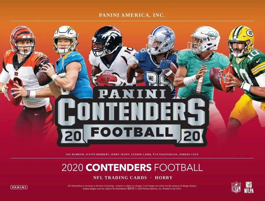 NFL Panini 2020 Contenders Football Trading Card BLASTER Box (11 Packs)