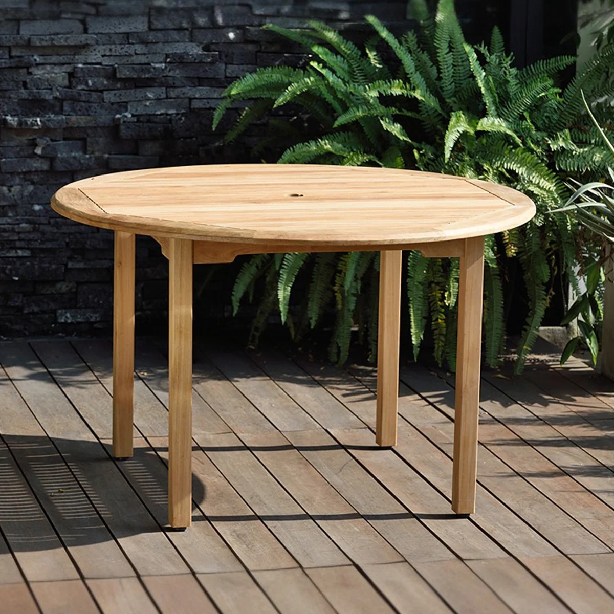 Amazonia Manly Beach 5-Piece Teak Wood 100% FSC Round Patio Dining Set