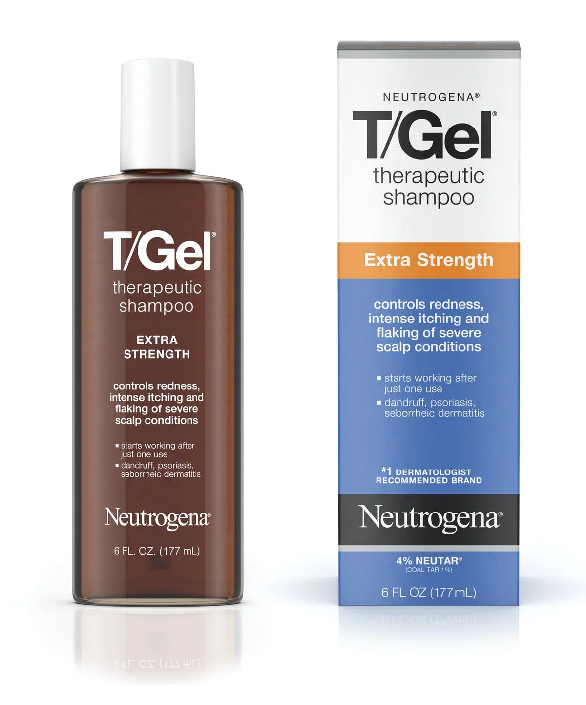 Neutrogena T Gel Shampoo Extra Strength For Dandruff Seborrheic Dermatitis 6oz 177ml (Pack of 1)