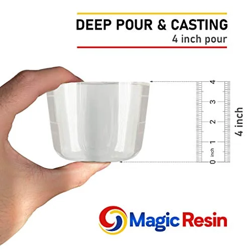 Deep Pour Epoxy Resin for River Table | 1.5 Gallon (5.7 L) | 4'' DEEP Pour, Casting & Art Epoxy Resin Kit | Low VOC & Low Odor | for River Tables, Deep Pour, Casting, Molding, Jewelry, Crafting