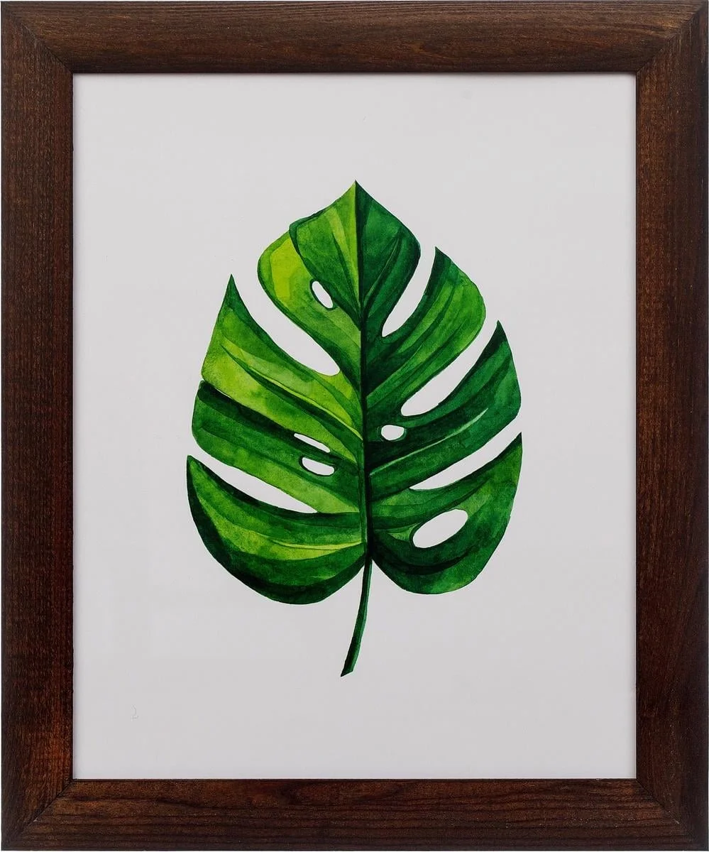 Rustic Wooden Picture Frame 11x14 – Solid Pine Distressed Wood Photo Frame for Wall Hanging Display, Dark Brown