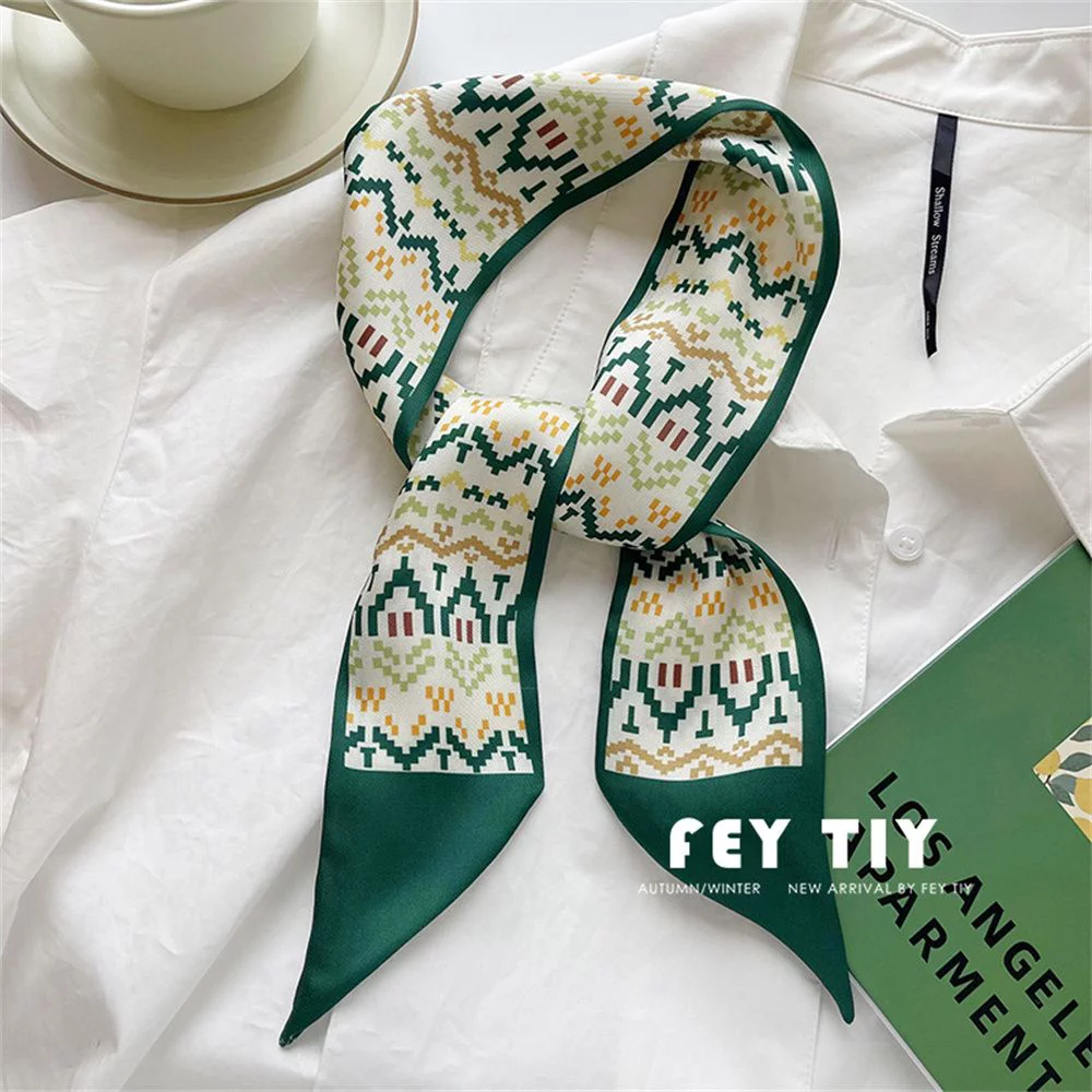 Woman Bohemian Ponytail Hairband Scarf Long Hairband Hair Ribbon Ribbon Headband A