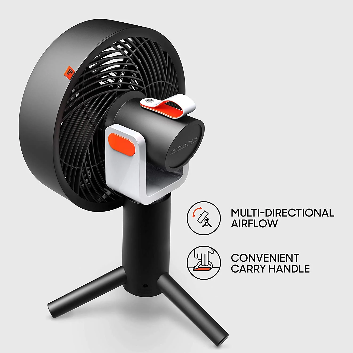 Sharper Image SPIN 10 Oscillating Desktop Fan, 15.5