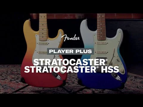 Fender Player Plus Stratocaster Electric Guitar (Olympic White, Maple Fretboard)