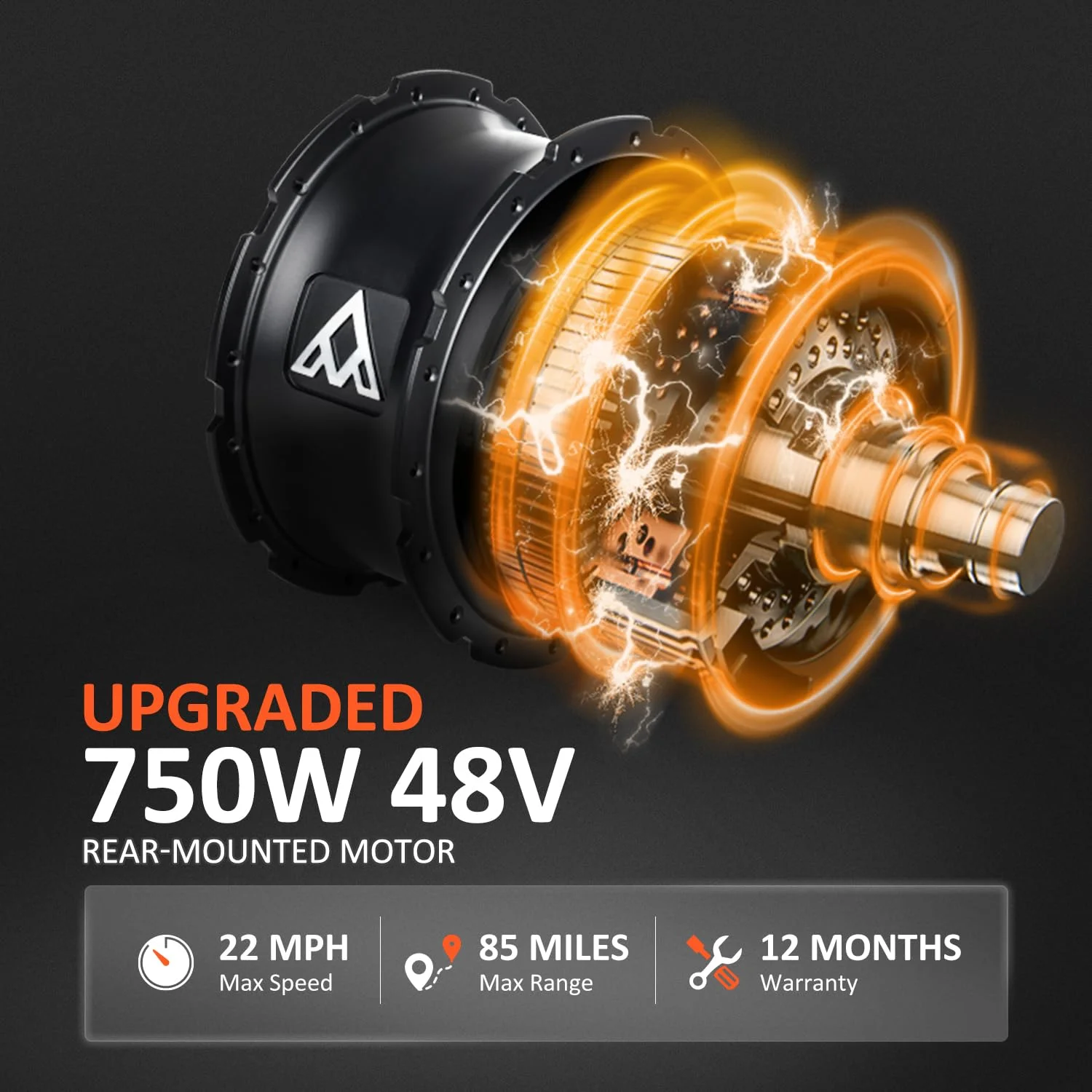 Addmotor M-360II Semi-Recumbent Electric Trike, 85MI, Fat Tire 3 Wheel Electric Bike for Adults, 750W 48V 20Ah Electric Tricycle for Seniors, 20