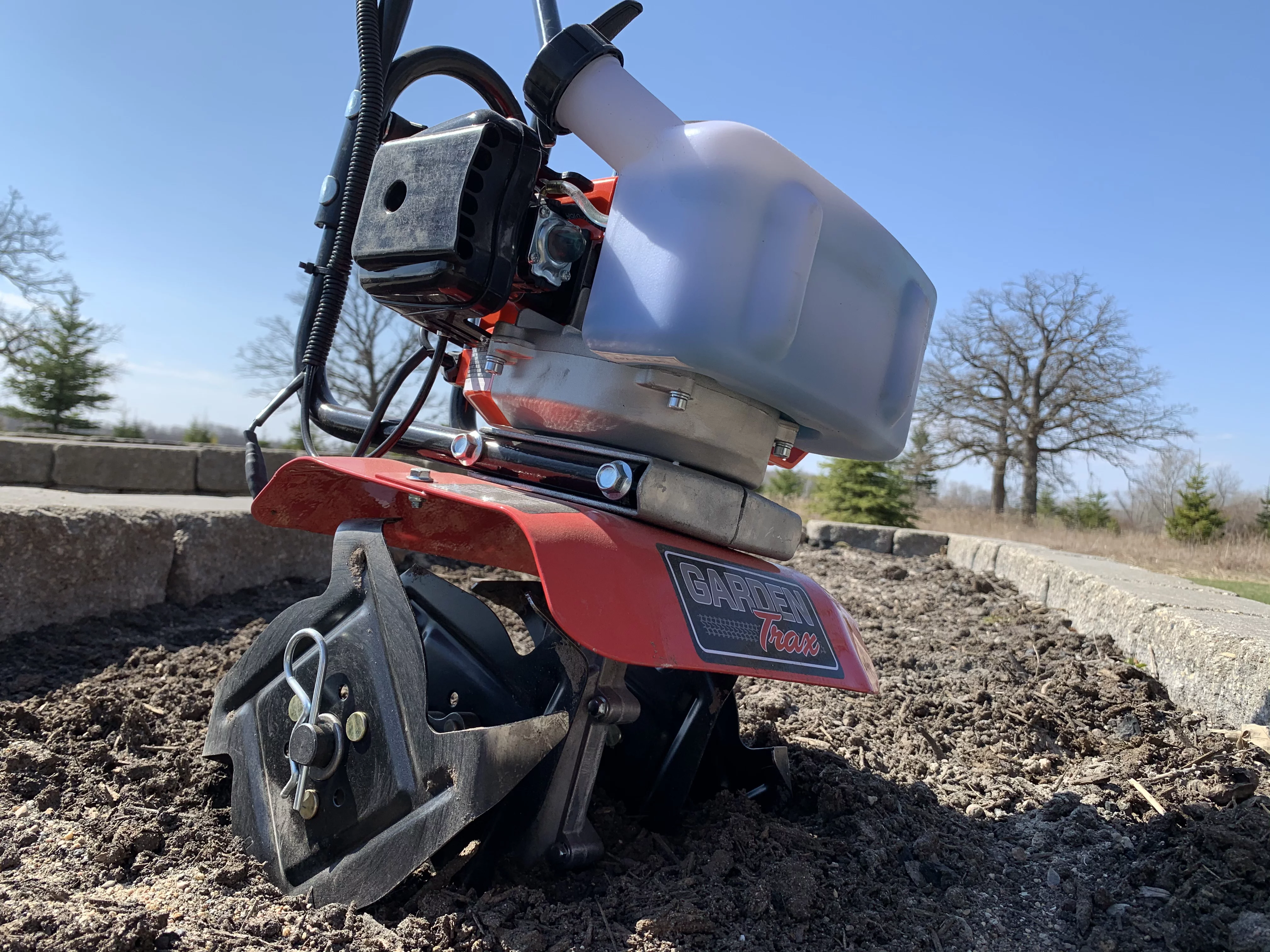 GardenTrax Mini Tiller Cultivator Powerful 33cc 2-Cycle Engine