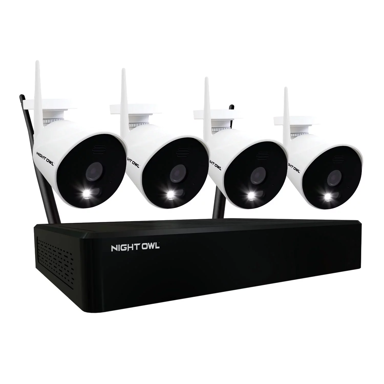 Night Owl CL-2WNP1-4L Expandable 10 Channel Wi-Fi NVR w/ (4) 1080p Wi-Fi IP Spotlight Cameras & 1TB Hard Drive