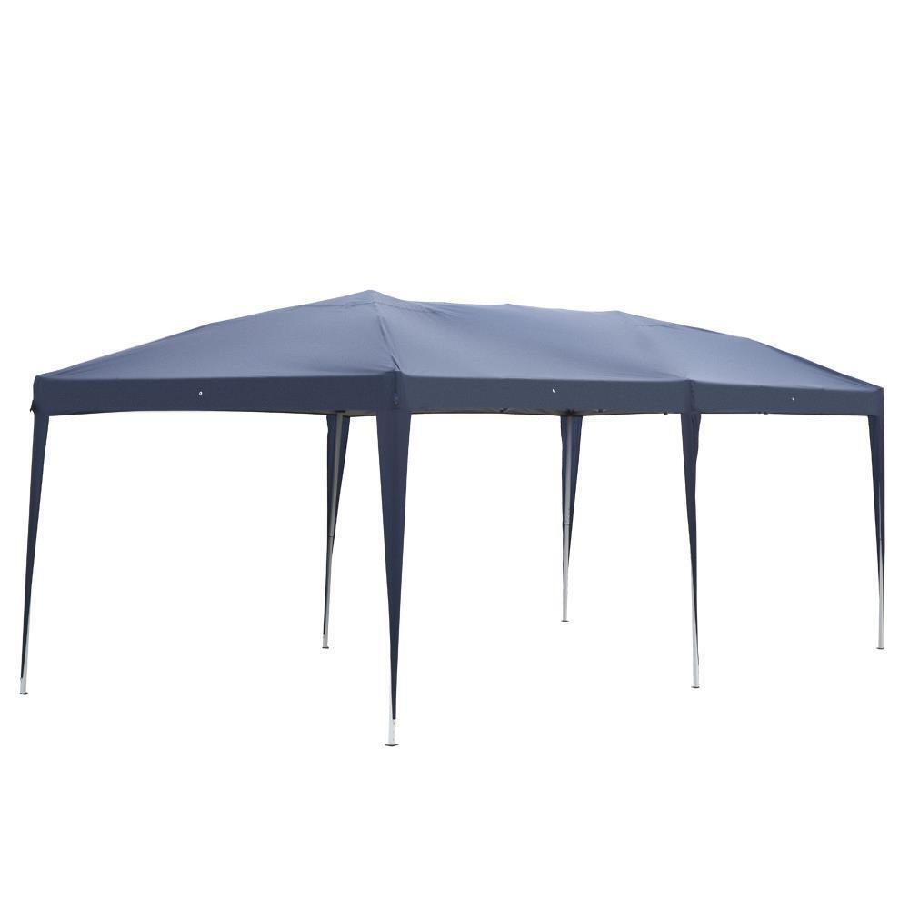 New 10'X 20'EZ POP UP Gazebo Wedding Party Tent Folding Canopy Carry Bag Blue