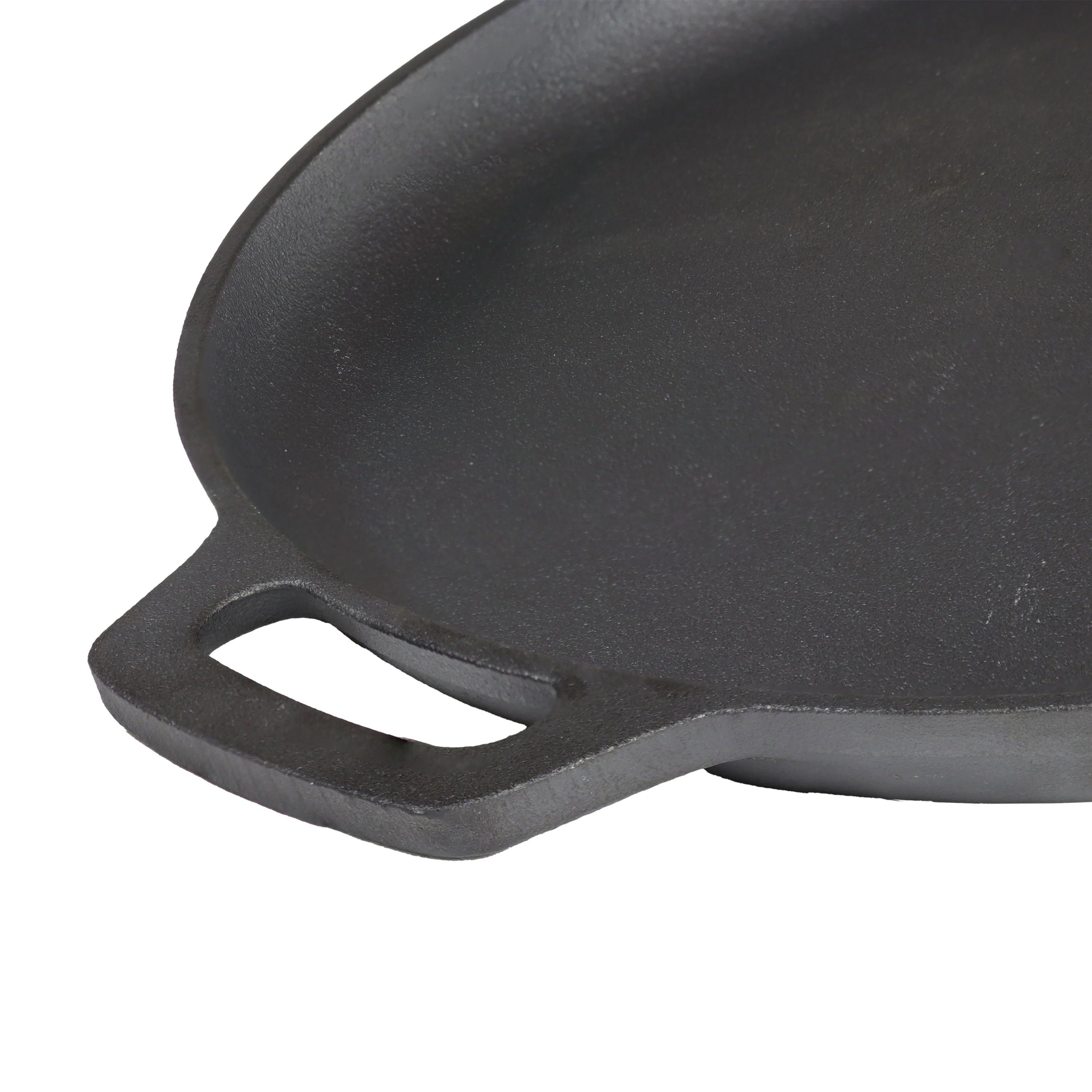Sunnydaze Pre-Seasoned Cast Iron Pizza Pan with 2 Side Handles