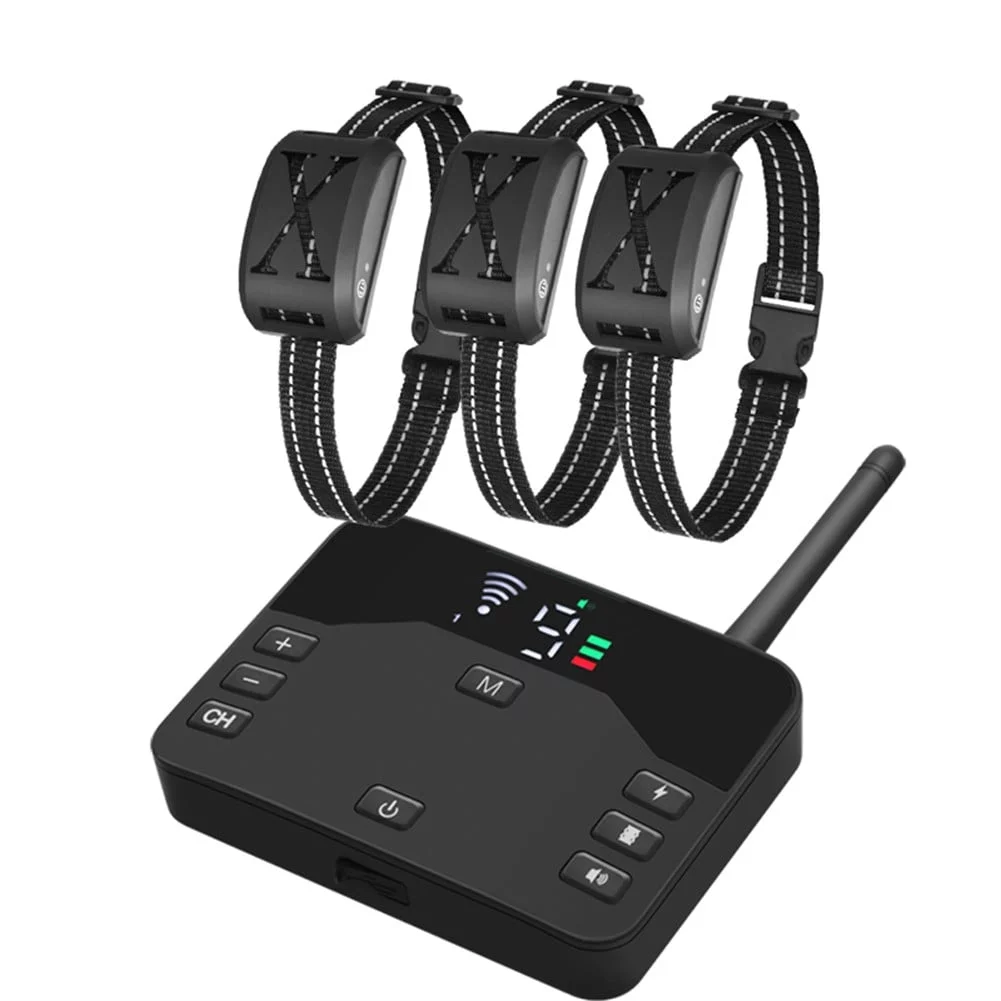 Wireless Dog Fence Training 2in1 System Color Screen Display Electric Dog Fence