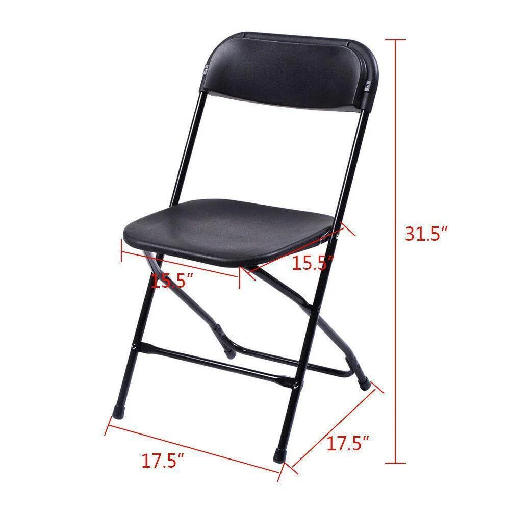 20 Pack Garden Commercial Plastic Folding Chairs Stackable Wedding Party Chair