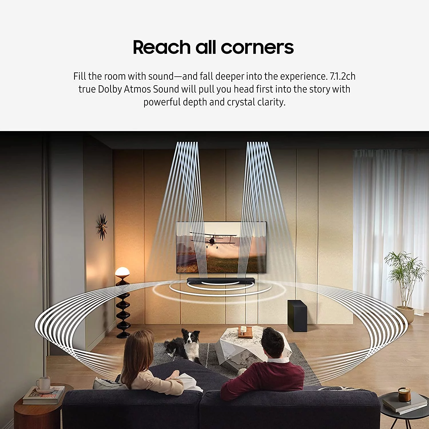 Samsung QN65S90CAFXZA 65 Inch 4K OLED Smart TV with AI Upscaling with a Samsung HW-Q900C 7.1.2ch Soundbar and Subwoofer with Dolby Atmos (2023)