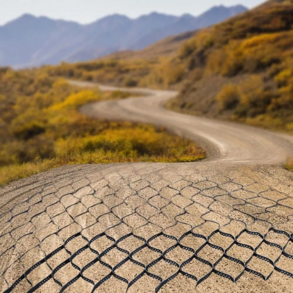 Ground Grid Paver Geocell Grid 2in Thick Geo Grid 9ft x 17ft HDPE for Gravel