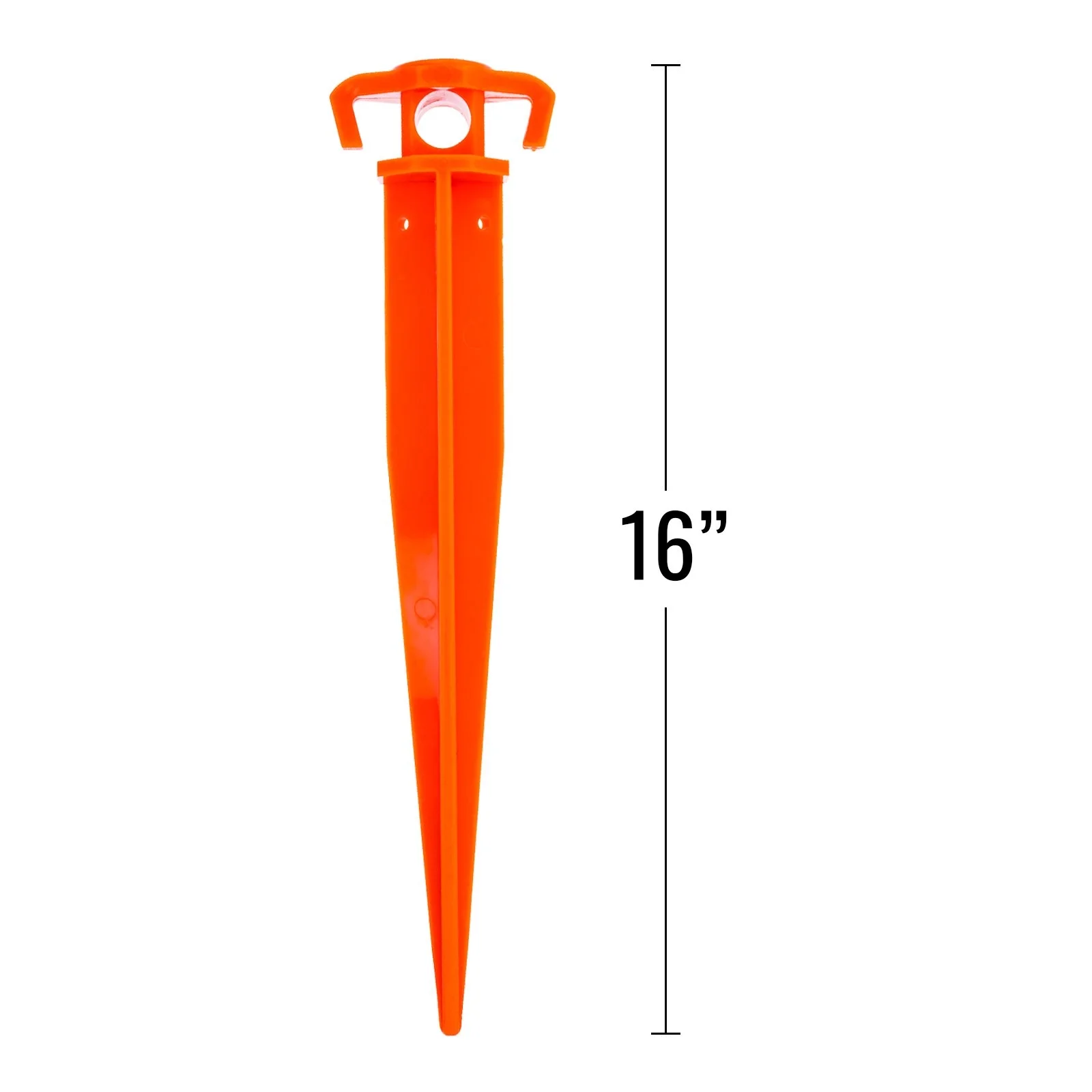ASR Outdoor 4pk Orange Heavy Duty ABS Plastic Tent Stakes Camping Essentials 16 Inch