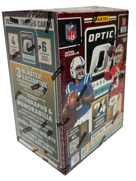 2023 NFL Panini Donruss Optic Football Blaster Box (Rated Rokie Purple Shock Parallels)