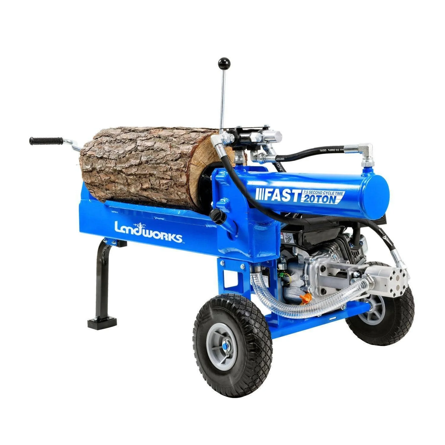 Landworks 20-Ton Log Splitter - 7HP 209CC Gas Engine, 16