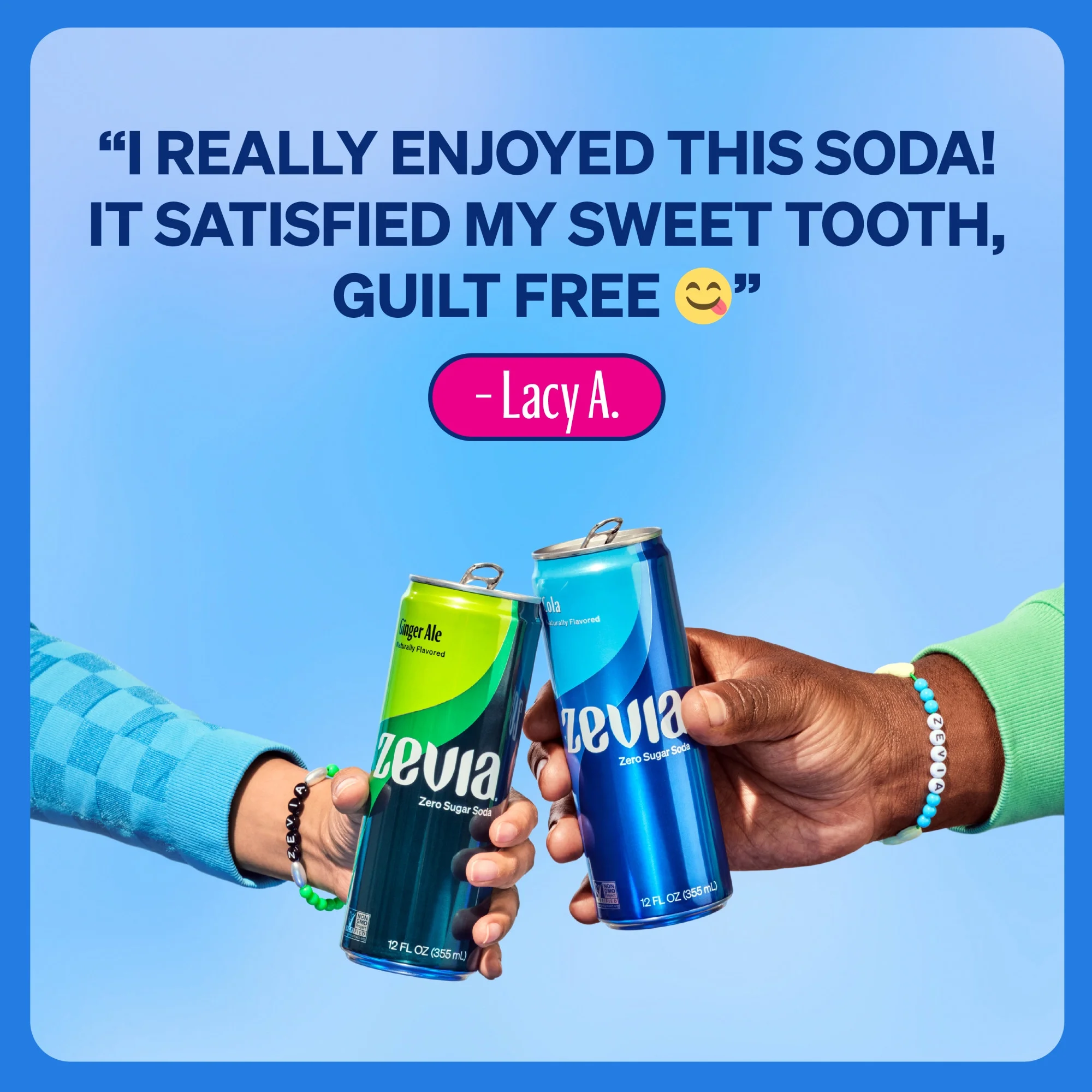 Zevia Zero Sugar, Cherry Cola Soda, 12 Fl Oz (Pack of 24)