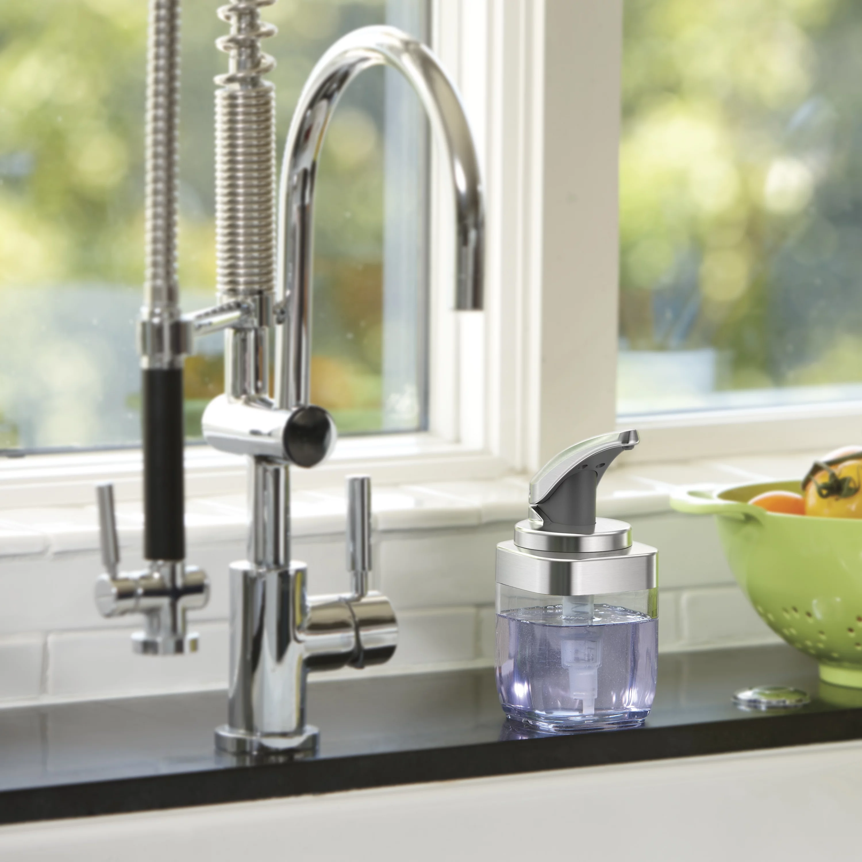 simplehuman 15 Fl. Oz. Square Push Soap Dispenser