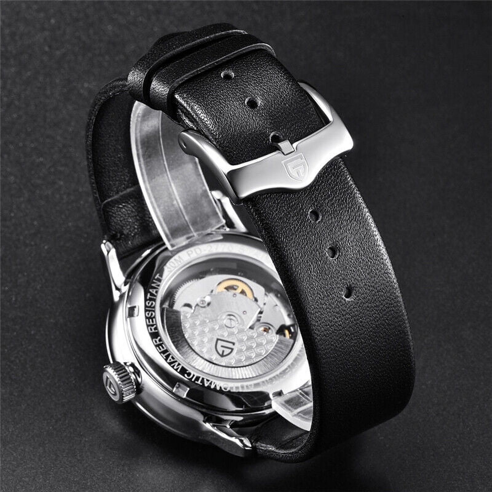 PAGANI DESIGN Luxury Mens Automatic Watches Genuine Leather Band Business Watch