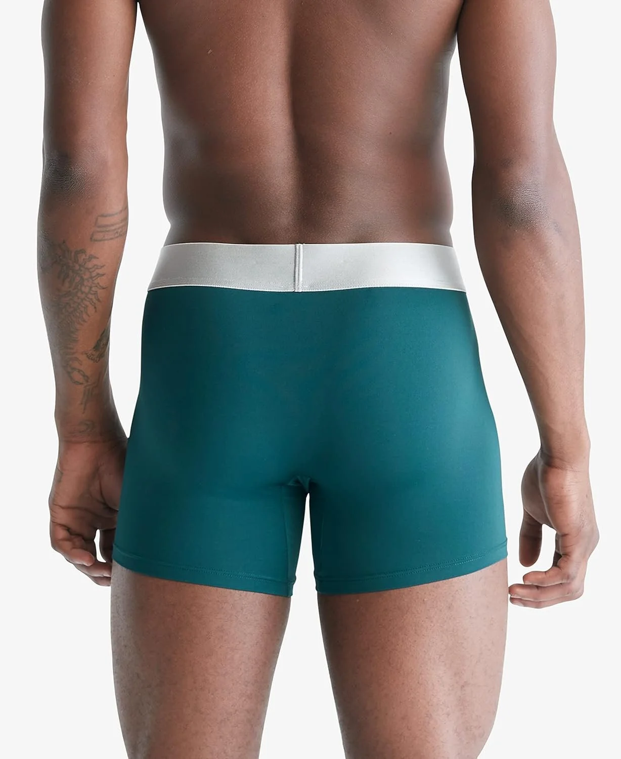 Calvin Klein Men's Reconsidered Steel Micro 3-Pack Boxer Brief, Black, Ponderosa Pine, Spring Onion, Medium