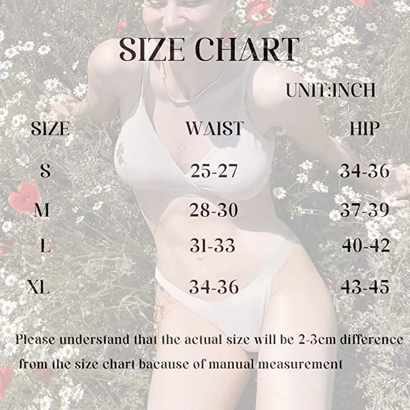 LEVAO Cotton Underwear Women Cheeky Panties Rhinestone Logo Low Rise String Bikini Panties 6 Pack S-XL