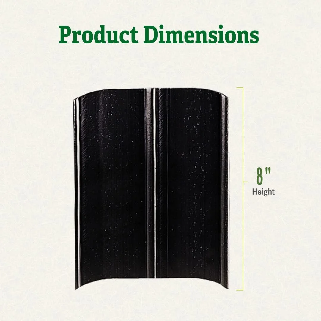 Gardeners Supply Company Easy No-Dig Landscape Edging Kit | Pound in Landscape Edging Kit Outdoor Interlocking Garden Fencing | Made with Weatherproof High Impact Plastic - 8