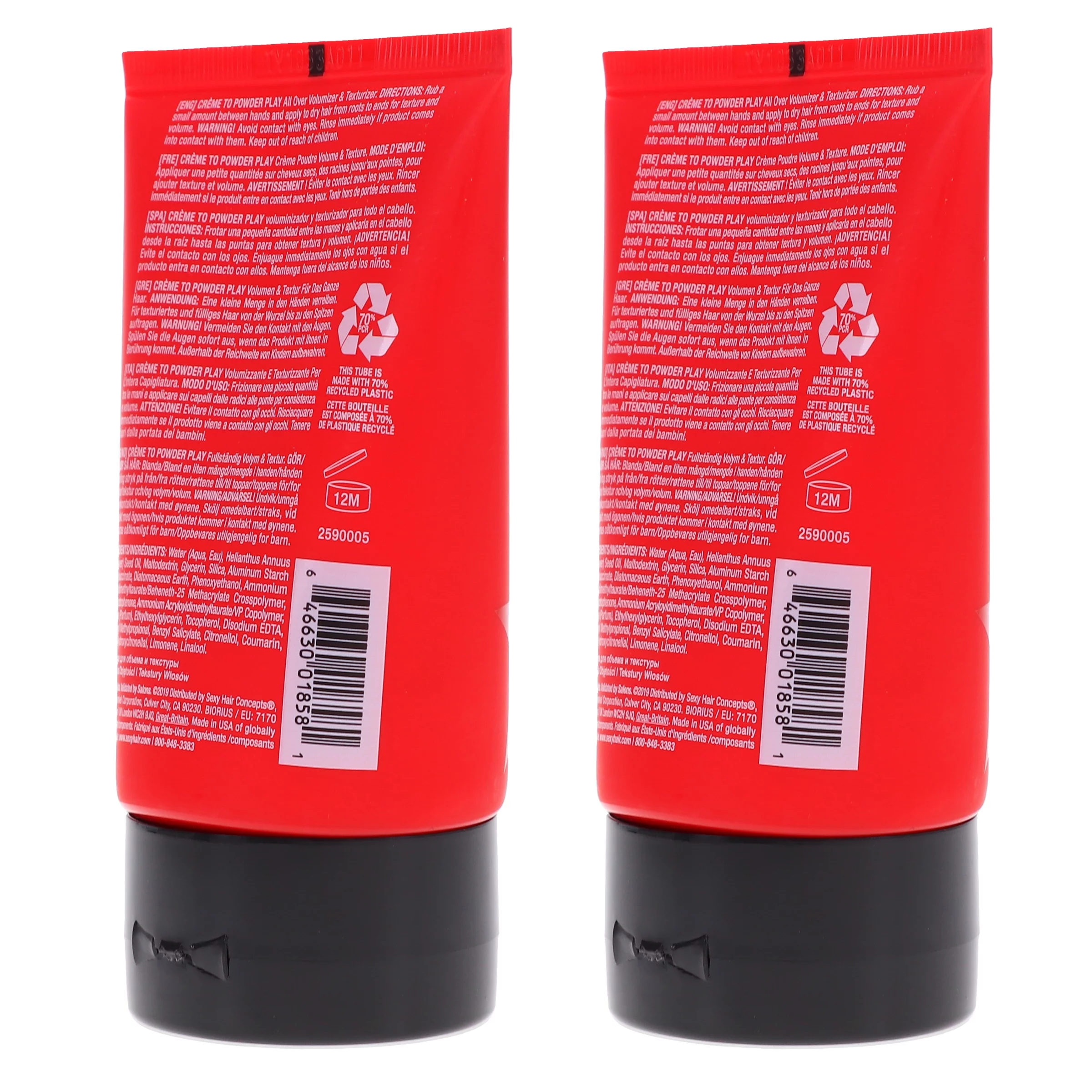 Sexy Hair Big Sexy Hair Creme 2 Powder Play 3.4 oz 2 Pack