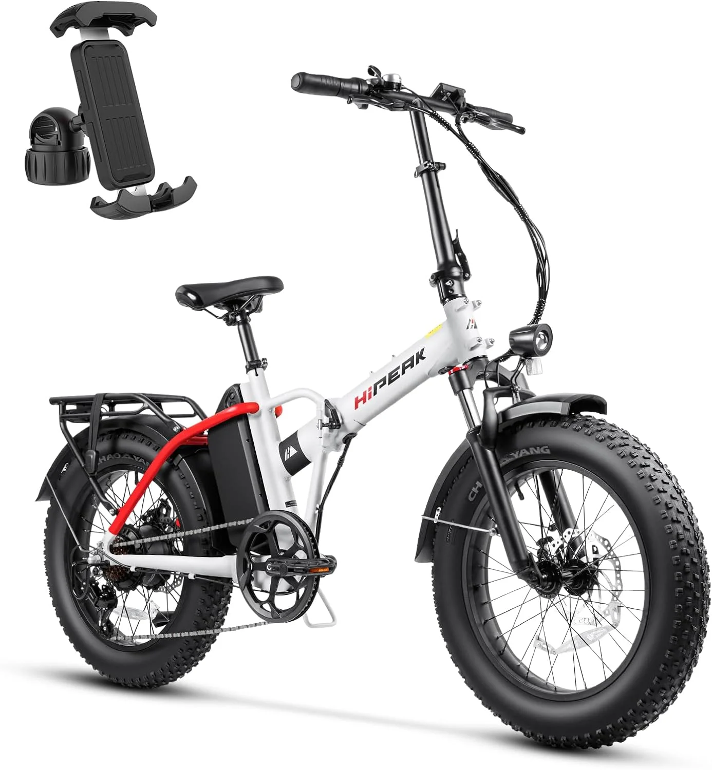 Hipeak 750W Electric Bike for Adults Folding Ebike 48V 15Ah 20