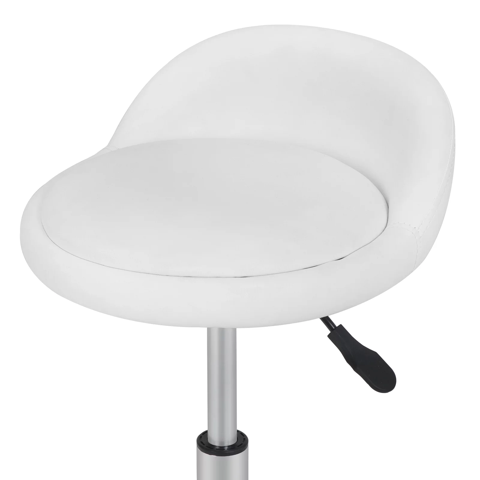 ZENY Swivel Salon Stool Chair PU Backrest 21-27