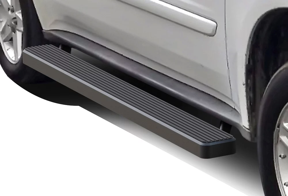 APS iBoard Running Boards 5 inches Matte Black Compatible with Chevy Equinox 2005-2009 (Nerf Bars Side Steps Side Bars)