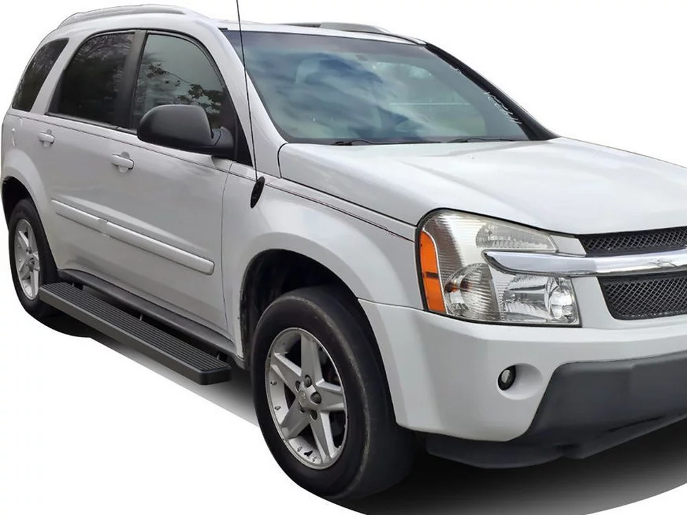 APS iBoard Running Boards 5 inches Matte Black Compatible with Chevy Equinox 2005-2009 (Nerf Bars Side Steps Side Bars)