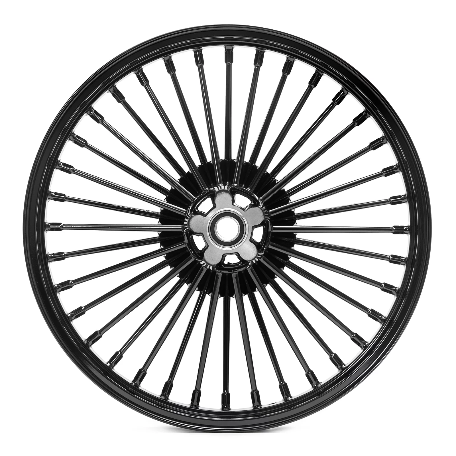 21 x 2.15 Fat Spoke Front Wheel Rim for Harley Softail FLSTF FLSTC FLSTN 2000-2014