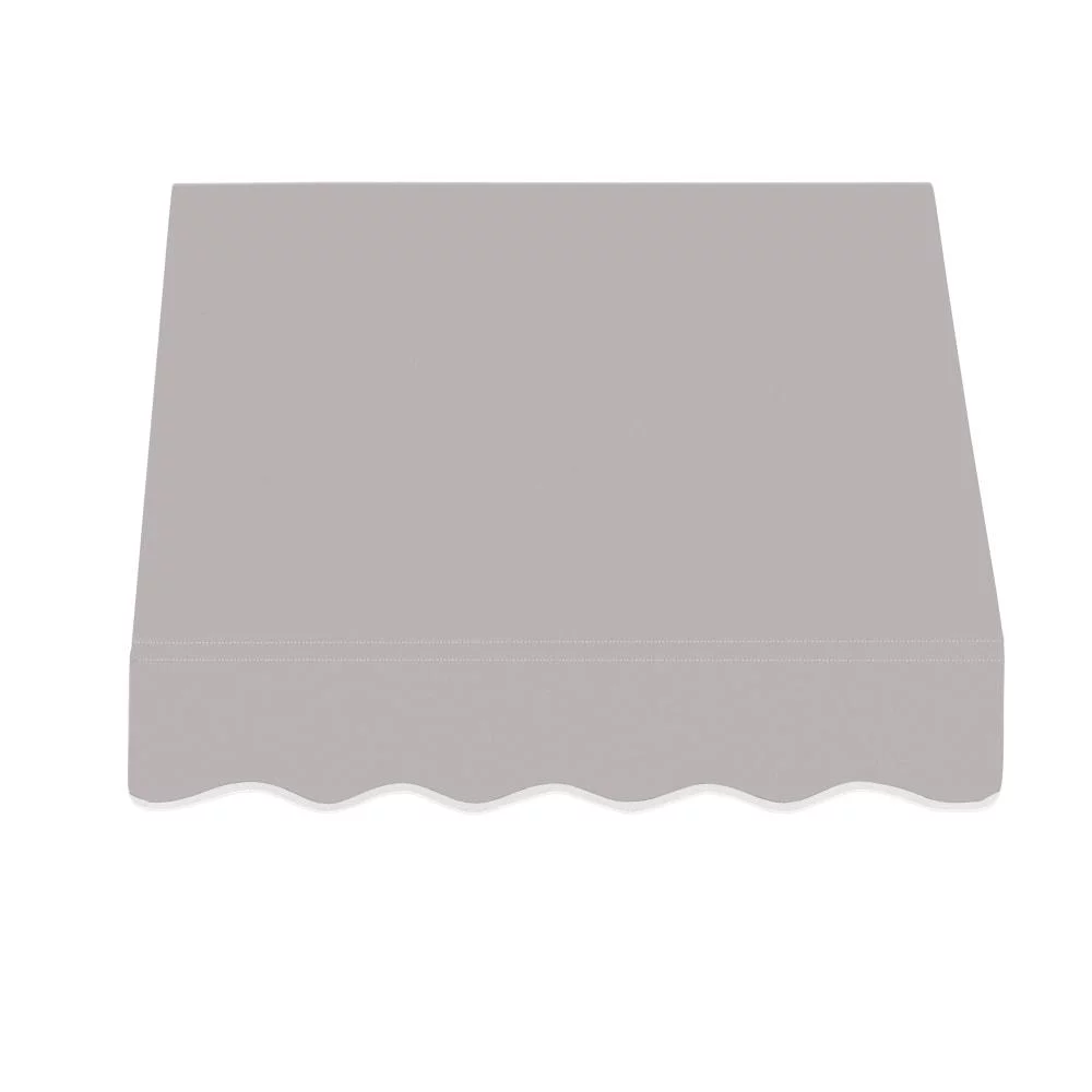 Awntech 4.375 ft San Francisco Fixed Awning Acrylic Fabric, Gray