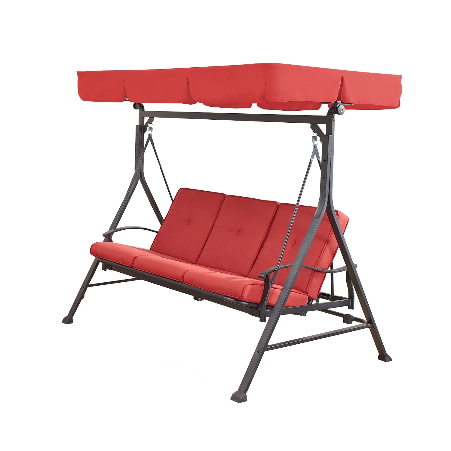 Garden Winds Replacement Canopy Top Cover Compatible with The Courtyard Creations Callimont 2021 Swing - RipLock 350 - Cinnabar