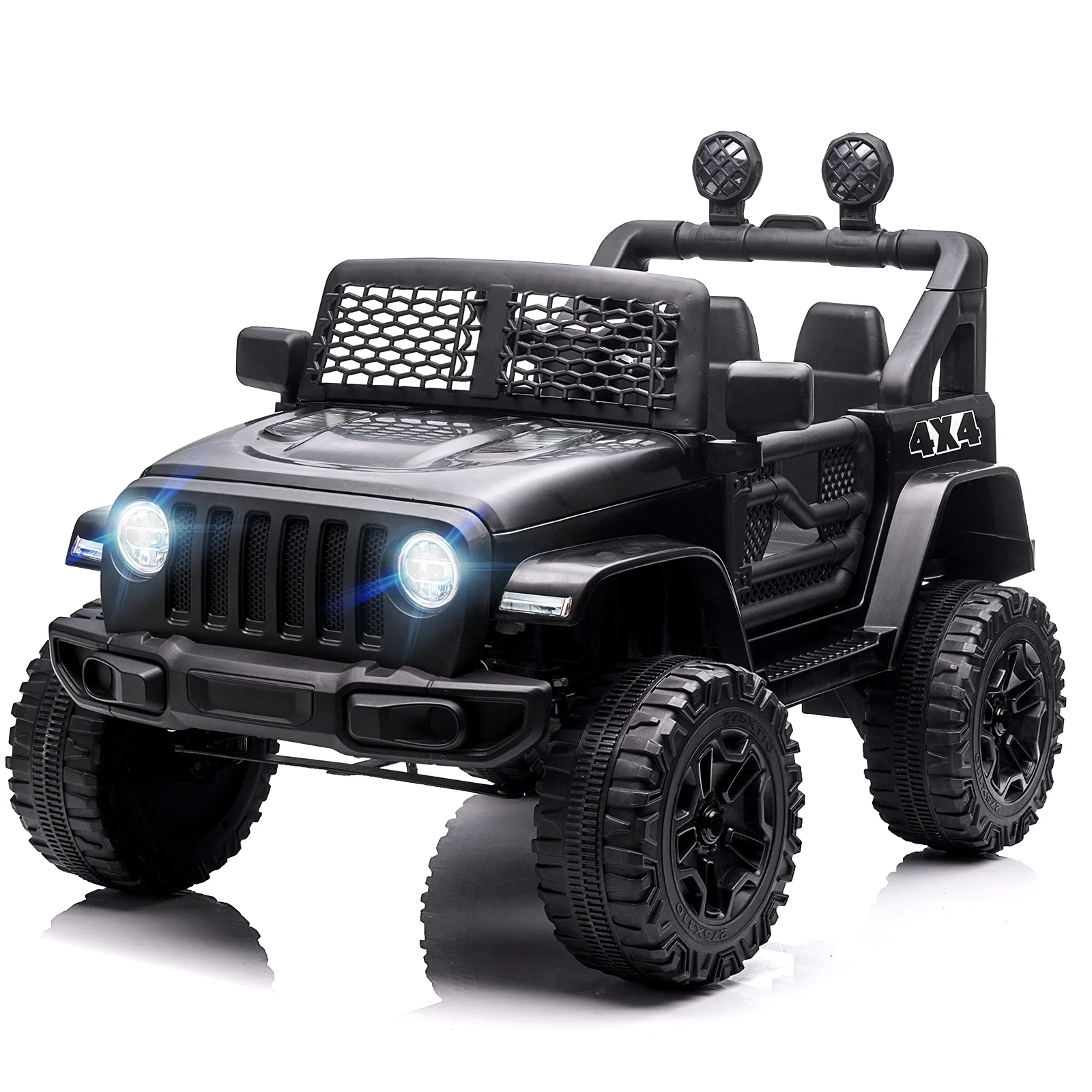 JOINATRE 12V Kids Ride On Car Truck, Battery Power Electric Car for Kids w/Parent Remote Control, 3 Speeds Ride on Toys with Suspension, LED Lights, Double Open Doors for Boys Girls Age 3-8 Yrs old